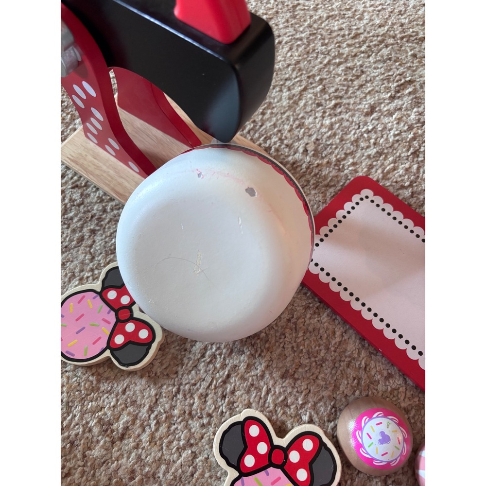 Disney Wooden Toys Minnie Mouse Baking Play Set- complete - Picture 5 of 5